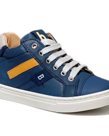 Babybotte Vit Samun Snøresko Lynlås Jeans Blå - Babybotte Fashionmanifest