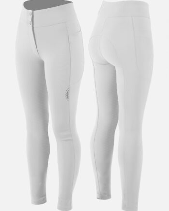 Hvid Animo Ridebuks Med Fuldgrip Nuvelin - Fashionmanifest